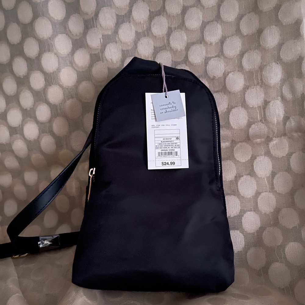 Black cross body bag